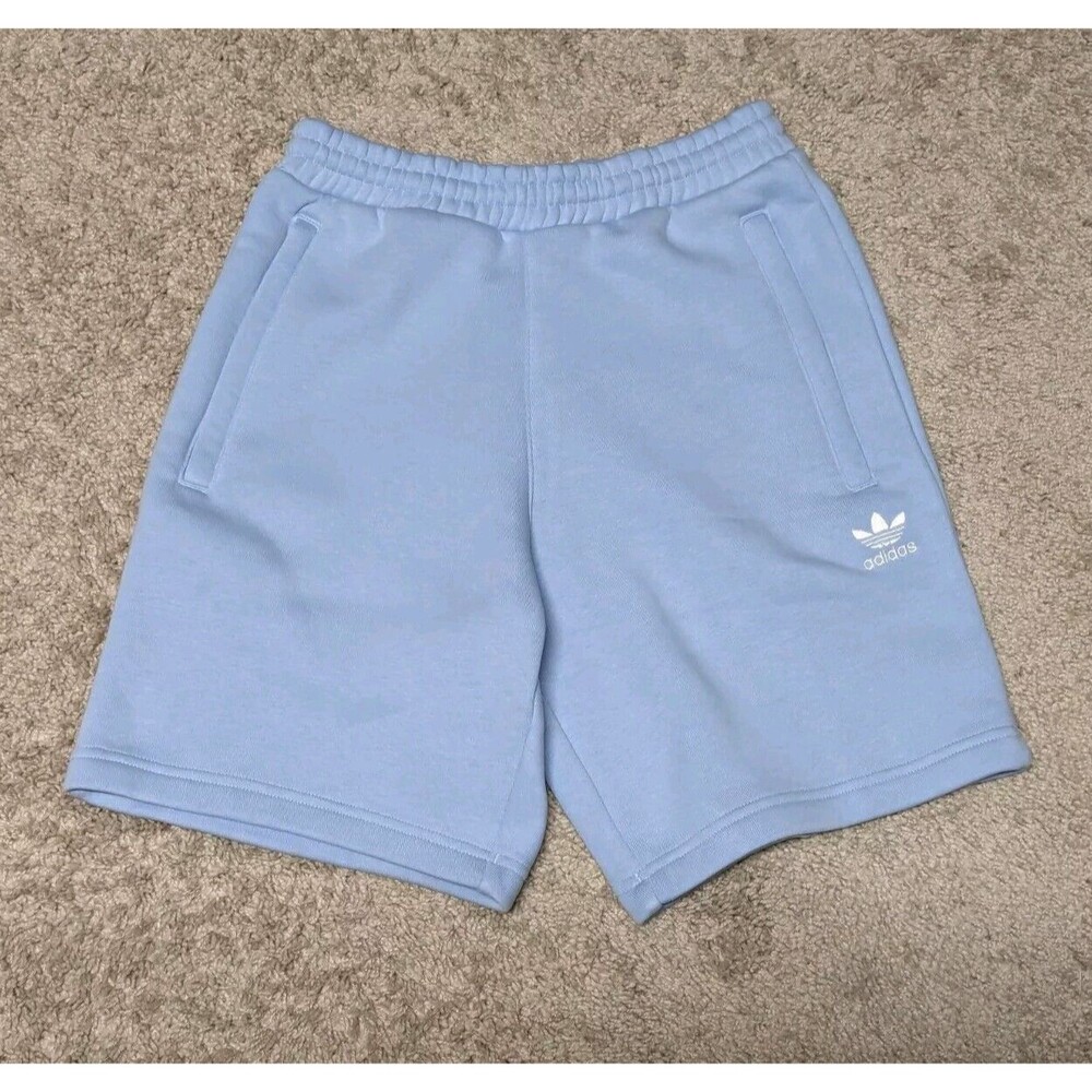 Adidas Blue Dawn Essential Fleece Shorts Men Size XS Women Size Small